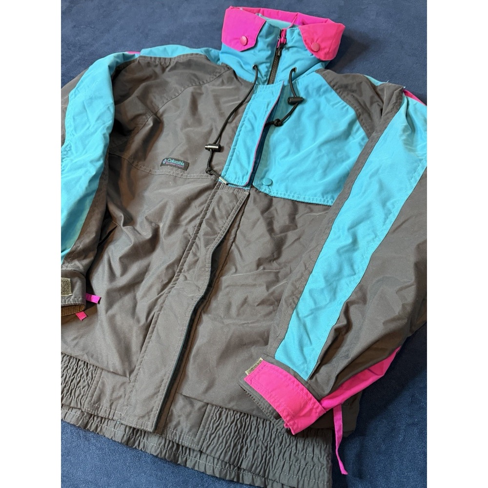 Vtg Columbia Sportswear Winter/Ski Jacket Multi Color Womens Sz S (See Photos)